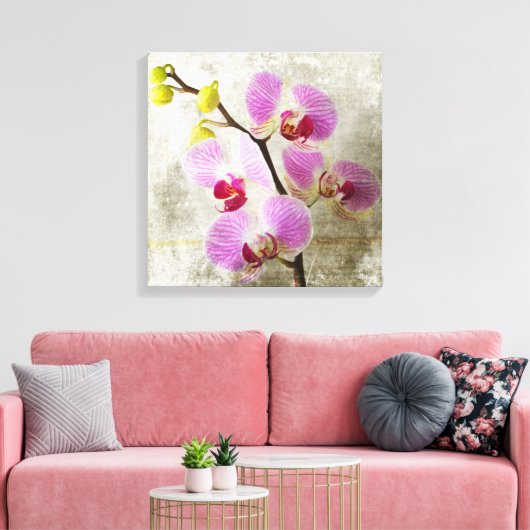 Orchideen-Blume Leinwanddruck (Insitu (Wohnzimmer))