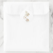 Orchideen-Blume Runder Aufkleber (Tasche)
