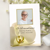 Orchideen-Blume zum Jubiläum des weißen Todes Einladung