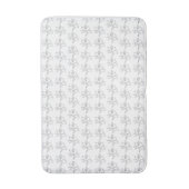 Orchideen-Blumen-Pflanzen-Musterdesign Badematte (Vorderseite Vertikal)