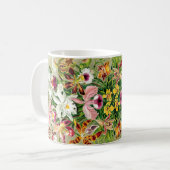 Orchideen-Blumen-Tasse Kaffeetasse (Vorderseite Links)