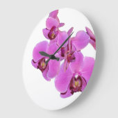 Orchideen-Blumen-Wand-Uhr Große Wanduhr (Winkel)