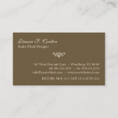 Orchideen-Blüte 2 Visitenkarte (Rückseite)