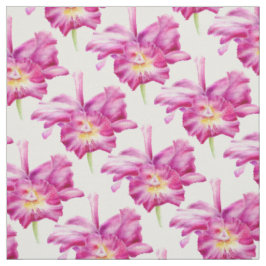 Orchideen botanische Aquarell rosa Wiederholungsmu Stoff