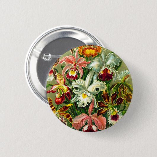 Orchideen Button (Vorne & Hinten)