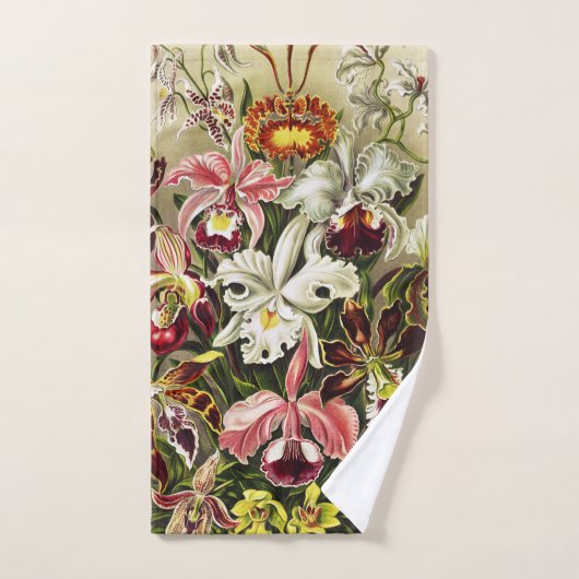 Orchideen Denusblumen Ernst Haeckel Badhandtuch Set (Handtuch)