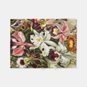 Orchideen Denusblumen Ernst Haeckel Fleecedecke (Vorderseite (Horizontal))