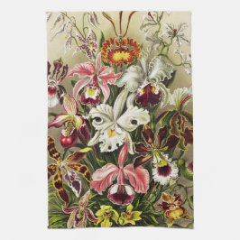 Orchideen Denusblumen Ernst Haeckel  Geschirrtuch