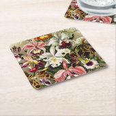 Orchideen Denusblumen Ernst Haeckel Rechteckiger Pappuntersetzer (angewinkelt)