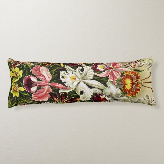 Orchideen Denusblumen Ernst Haeckel Seitenschläferkissen (Rückseite)