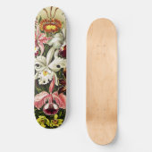 Orchideen Denusblumen Ernst Haeckel Skateboard (Vorderseite)
