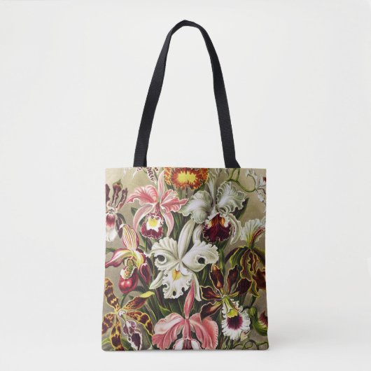 Orchideen Denusblumen Ernst Haeckel Tasche (Vorderseite)