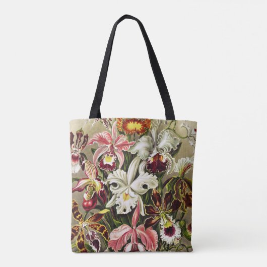 Orchideen Denusblumen Ernst Haeckel Tasche (Rückseite)