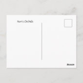 Orchideen der Nonnen 2 Postkarte (Rückseite)