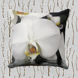 Orchideen, die vom Wasserplatz auftauchen Kissen