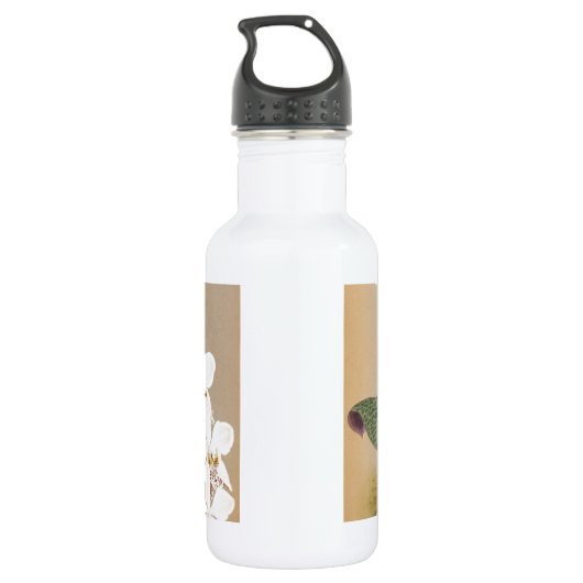 Orchideen Edelstahlflasche (Rückseite)