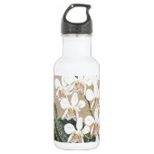 Orchideen Edelstahlflasche (Vorderseite)