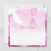 Orchideen Einladungen/ Einladung (Rückseite)