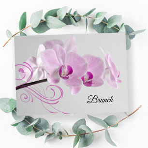 Orchideen-Eleganz Post-Wedding-Brunch Einladung