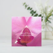 Orchideen Fliegender Flügel/Einladungen für Allein Einladung (Stehend Vorderseite)