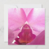 Orchideen Fliegender Flügel/Einladungen für Allein Einladung (Rückseite)