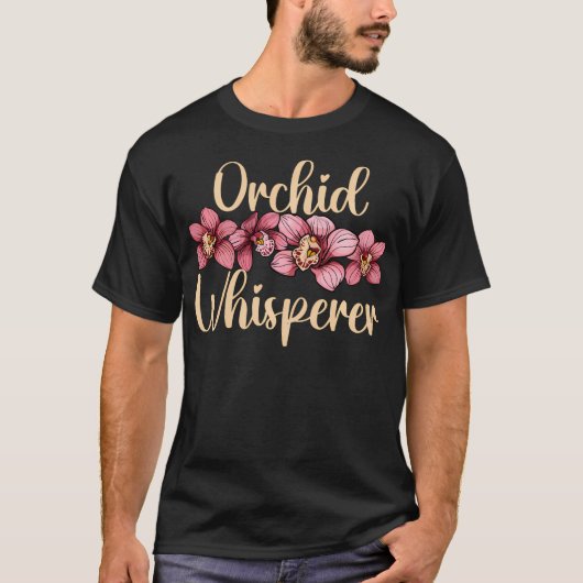 Orchideen-Flüsterer Lustige Orchidee T-Shirt (Vorderseite)