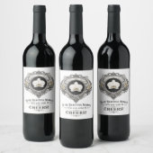 Orchideen freut Wein Etiketten (Flaschen)