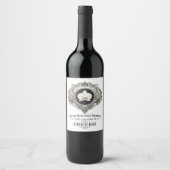 Orchideen freut Wein Etiketten (Vorderseite)