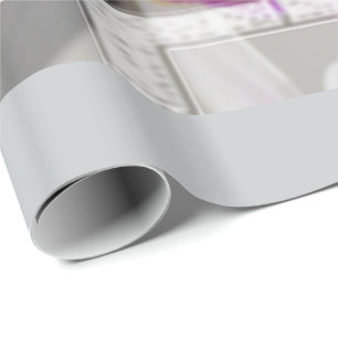 Orchideen für den Mutter-Tag Papper einwickelnd Geschenkpapier