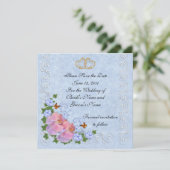 Orchideen für Save the Date Hochzeitssanktionen Einladung (Stehend Vorderseite)