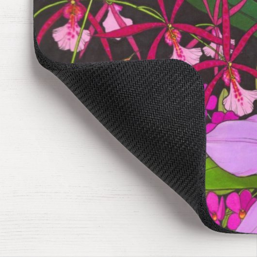 Orchideen-Garten Mousepad (Ecke)