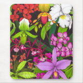 Orchideen-Garten Mousepad (Vorne)