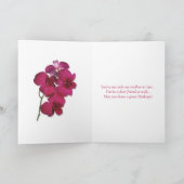 Orchideen. Geburtskarte der Schwiegermutter Karte (Innenseite)