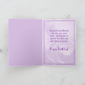 Orchideen-Geburtstags-Karte Karte (Innenseite)