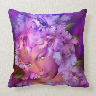 Orchideen-Göttin-Kunst-Dekorateur-Kissen Kissen
