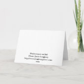 Orchideen-Gruß-Karte Karte (Rückseite)