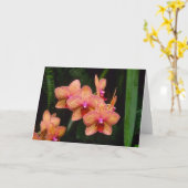 Orchideen-Gruß-Karte Karte (Gelbe Blume)
