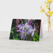 Orchideen-Gruß-Karte Karte (Gelbe Blume)