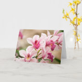 Orchideen-Gruß-Karte Karte (Gelbe Blume)