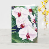 Orchideen, Grußkarte Karte (Gelbe Blume)