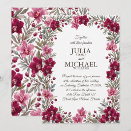 Orchideen Hochzeit Einladung