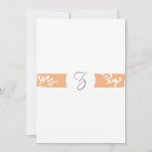 Orchideen-Hochzeits-Einladung Einladung (Rückseite)