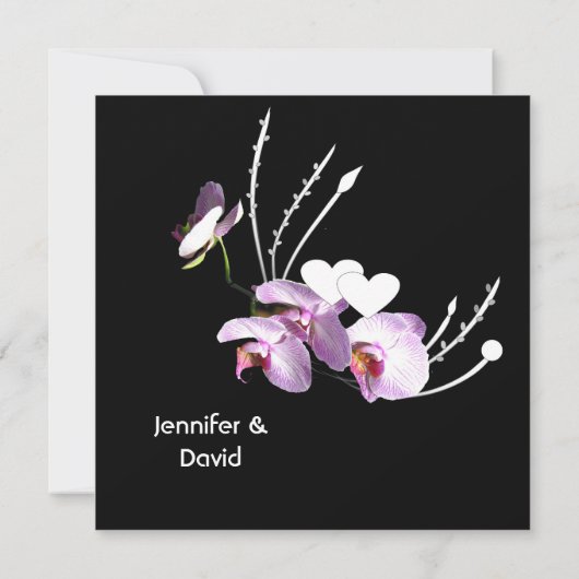 Orchideen Ikebana Ermunterung Ankündigung (Rückseite)