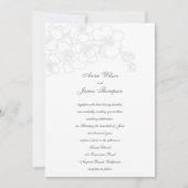 Orchideen-Imitate mit einer formalen Kalligraphie- Einladung (Vorderseite)