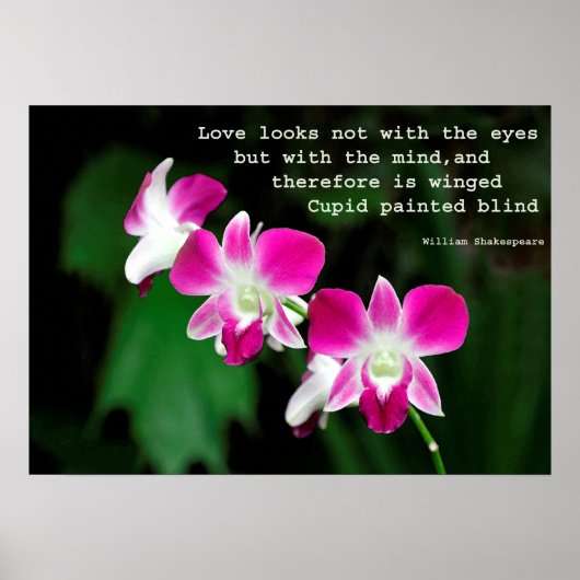 Orchideen in Aquarell Poster (Vorne)