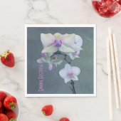 Orchideen in Form von Lila Serviette (Beispiel)