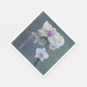 Orchideen in Form von Lila Serviette (Ecke)