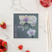 Orchideen in Form von Lila Serviette (Beispiel)