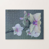 Orchideen in Schatten von Lila Puzzle (Horizontal)