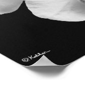 Orchideen in Schwarz-Weiß-Poster, 24x33,6 Poster (Ecke)